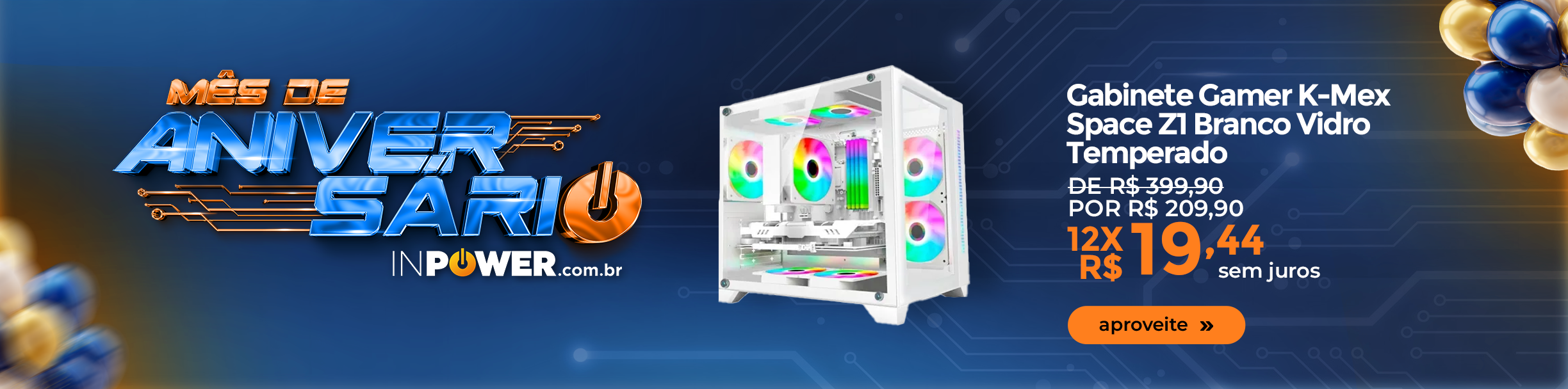 Veja mais: gabinete gamer, vidro, temperado 