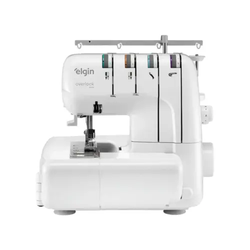 Máquina de Costura Elgin Portátil Overlock V2000 220V Branca