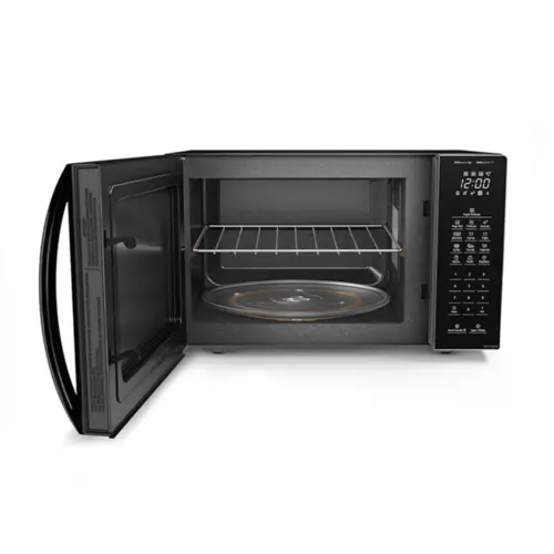 Micro-Ondas Panasonic 34L Espelhado Desodorizador Preto Fosco 220V