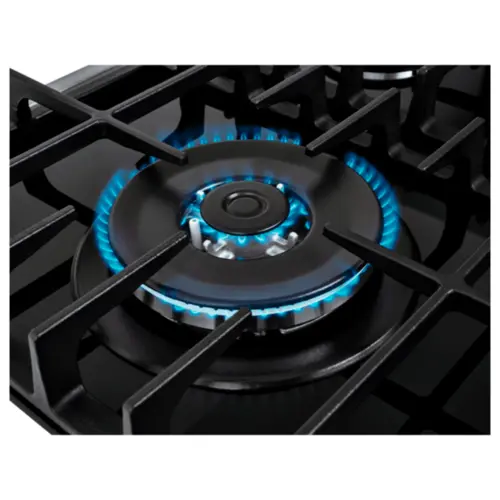 Cooktop 5 Bocas Fischer Platinium Vidro Temperado Gás Tripla Chama 5Q Preto Inox Bivolt - 33810-92122