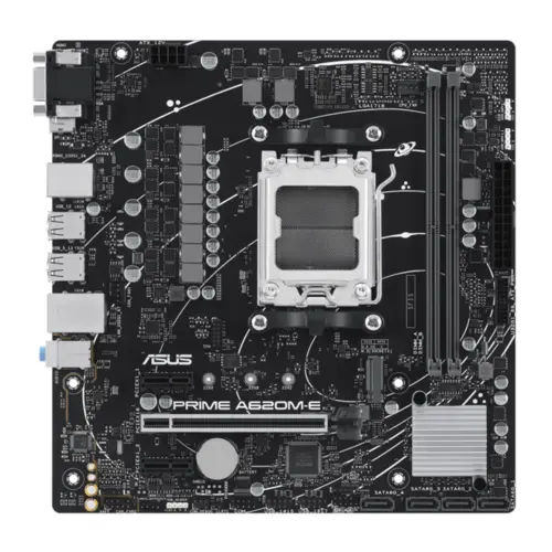 Placa Mãe Asus Prime Para AMD AM5 A620M-E 2xDDR5 mATX - 90MB1F50-M0EAY0