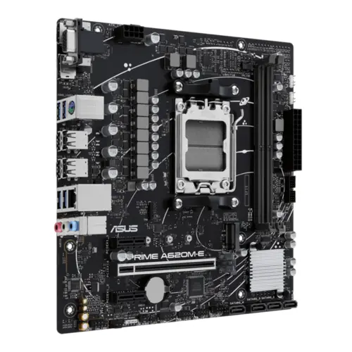Placa Mãe Asus Prime Para AMD AM5 A620M-E 2xDDR5 mATX - 90MB1F50-M0EAY0