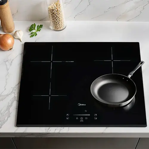 Cooktop 4 Bocas Midea Indução Touch Vitrocerâmica Preto 220V - CYC40P2