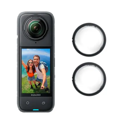 Kit de Câmera de Ação Insta360 X4 8K Adventure Bateria Extra, Proteção de Lente, Case, Bastão Retrátil