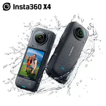 Kit de Câmera de Ação Insta360 X4 8K Adventure Bateria Extra, Proteção de Lente, Case, Bastão Retrátil
