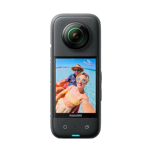 Kit Câmera de Ação Insta360 X3 Adventure Bateria Extra, Capa de Lente, Bastão de Selfie, Cartão 64GB
