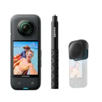 Kit Câmera de Ação Insta360 X3 Adventure Bateria Extra, Capa de Lente, Bastão de Selfie, Cartão 64GB