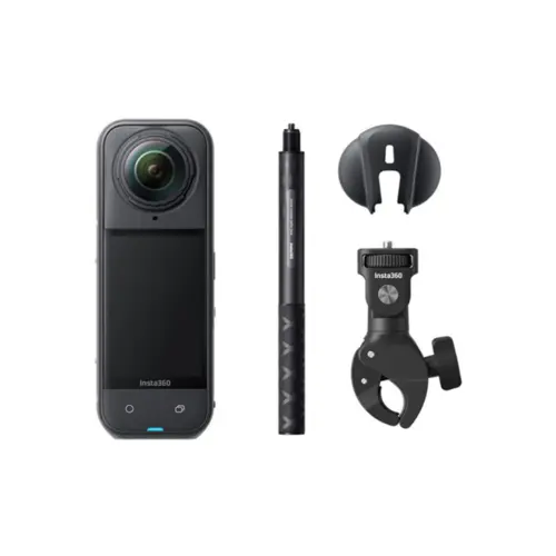 Kit Câmera de Ação Insta360 X5 Motocicleta Bastão de Selfie, Suporte, Capa para lente, Suporte