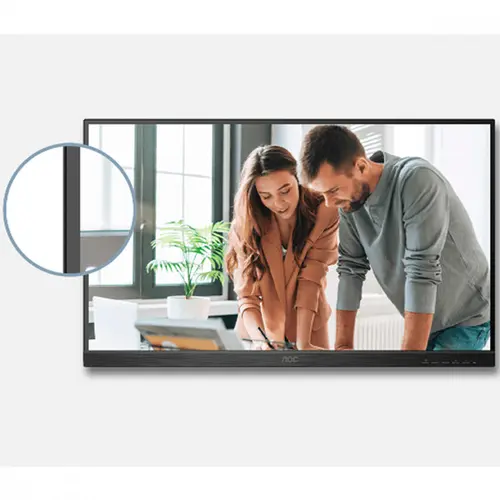 Monitor AOC 21.5" FHD VA com base ajustável e HUB USB B2B 22P2UM