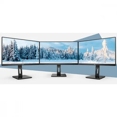 Monitor AOC 27'' 4K UHD 60Hz Base Ajustável DP Hub HDMI IPS - U27P2