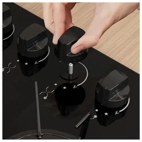 Cooktop 5 Bocas Itatiaia Electra Plus Vidro Temperado Gás 5Q Preto Bivolt - 3700000481