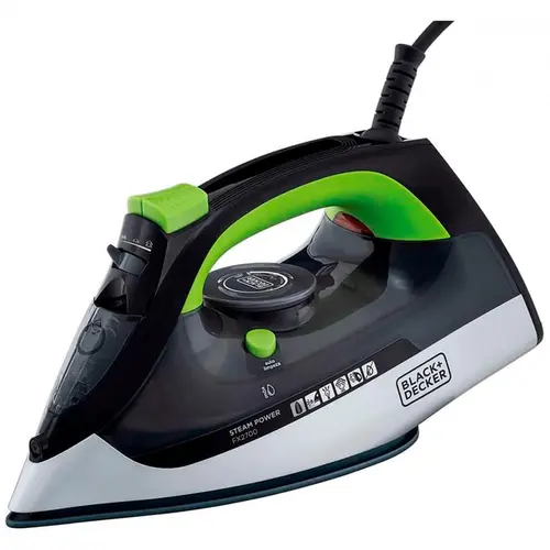 Ferro de Passar Roupa a Vapor Black + Decker Antigotejamento 220V 2000w Preto/Verde - FX2700-B2
