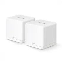 Kit Roteador Mercusys Halo H60X(2-Pack) Mesh Wi-Fi 6 Casa Completa Dual-Band AX1500