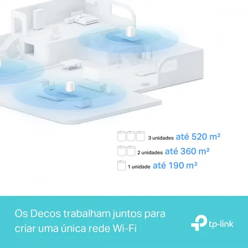 TP-Link Deco X10 (1-Pack )(BR) Roteador Mesh AX1500 Sistema Wi-Fi 6 em Toda Casa