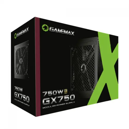 Fonte Gamemax GX750 750W 80 Plus Gold Modular PFC Ativo Com Cabo Preto - GX750MBKV1S7710BR