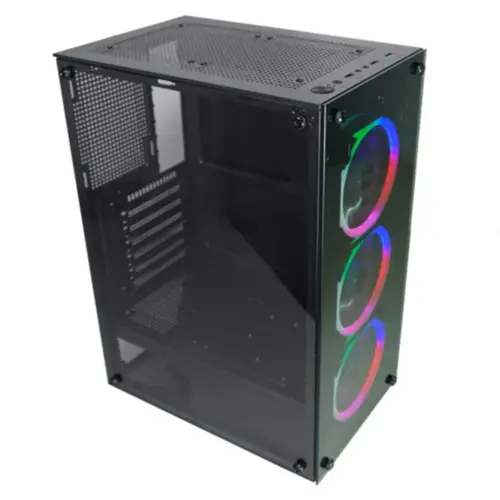 Gabinete Gamer CG-30C5 Painel Vidro com 3 Fan AAFA coloridos CG30C5RH0010B0X