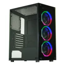 Gabinete Gamer CG-30C5 Painel Vidro com 3 Fan AAFA coloridos CG30C5RH0010B0X