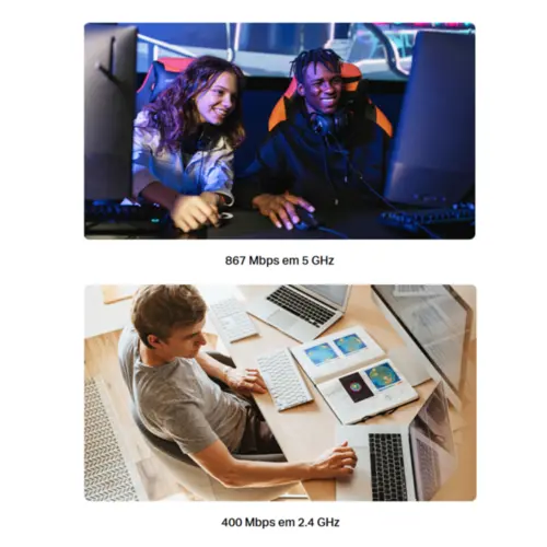 Adaptador Mercusys MA30H(US) AC1300 High Gain Wireless USB Dual Band