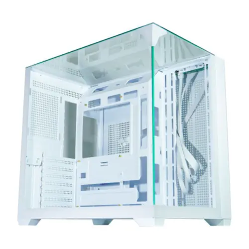Gabinete Gamer Aquario CG-W1FD Mega Shark Branco Micro ATX s/ fan p/cooler 360 CGW1FDRH002CB0X