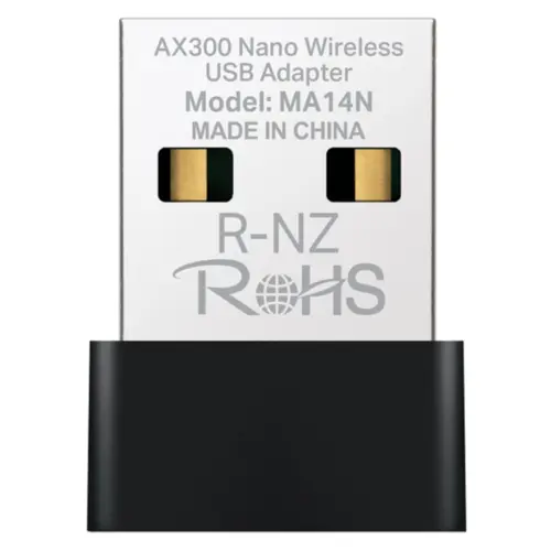 Adaptador Mercusys MA14N(EU) Nano AX300 Wireless USB