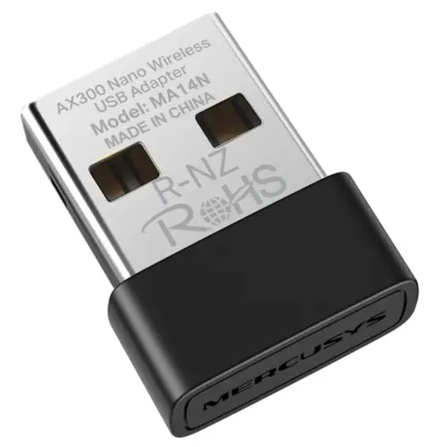 Adaptador Mercusys MA14N(EU) Nano AX300 Wireless USB