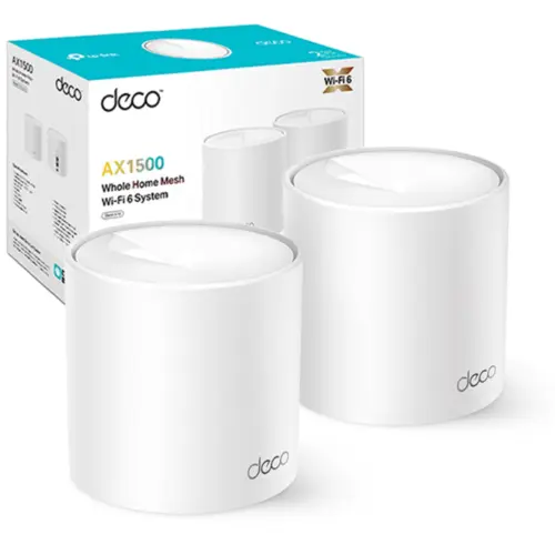 TP-Link Deco X10 (2-Pack)(BR) Kit Roteador Mesh AX1500 Wi-Fi 6 Dual-Band