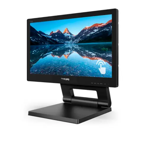 Monitor Philips 15,6'' HD TN Touch IP65 HDMI DP Preto - 162B9T