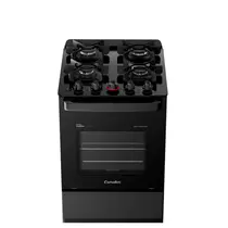 Fogão 4 Bocas Esmaltec Ideal Master Glass Limpa Fácil Preto Bivolt - T4VFP