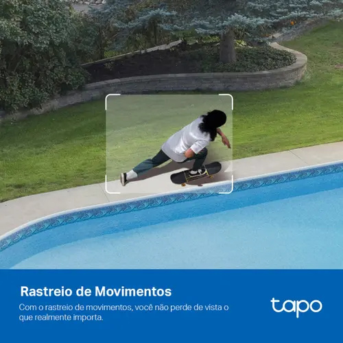 Câmera De Segurança Smart Tapo 3K 5MP Noturna Colorida 360 Wi-Fi IP66 - C530WS