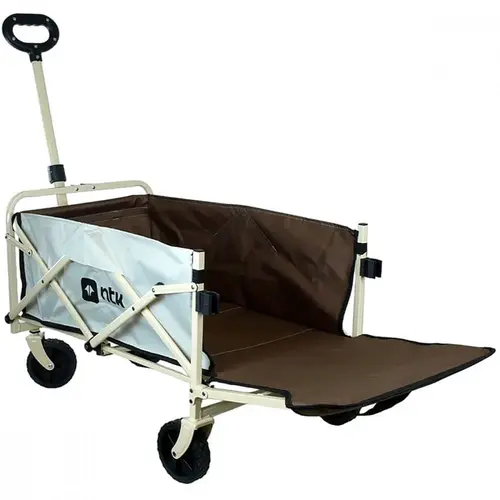 Carrinho Dobrável Transport Nautika Aço 60kg Com Bolsos Bege - 303202