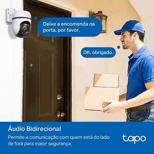 Câmera de segurança TP-Link TAPO C520WS Wi-Fi Pan/Tilt para Ambientes Externos
