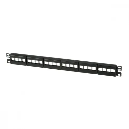 Patch Panel Panduit Cat5e/Cat6/Cat6A 24 portas descarregado - NKFP24Y