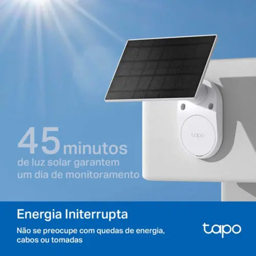 Câmera de Segurança TP-Link TAPO C410 KIT Alimentada com Energia Solar