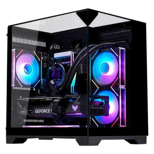Gabinete Gamer Aquario CG-K3D3 Visão Infinito Preto Micro ATX s/ fan CGK3D3RH001CB0X