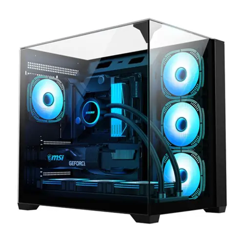 Gabinete Gamer Aquario CG-01FD Mega Shark Preto Micro ATX Sem Fan - CG01FDRH001CB0X