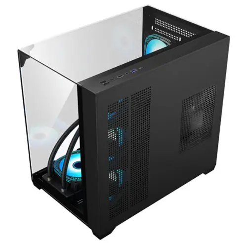 Gabinete Gamer Aquario CG-01FD Mega Shark Preto Micro ATX Sem Fan - CG01FDRH001CB0X