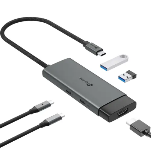 Hub USB TP-Link UH5020C 5 em 1 Tipo-C 3.0 4K Alumínio