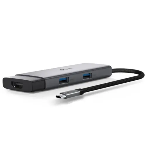 Hub USB TP-Link UH5020C 5 em 1 Tipo-C 3.0 4K Alumínio