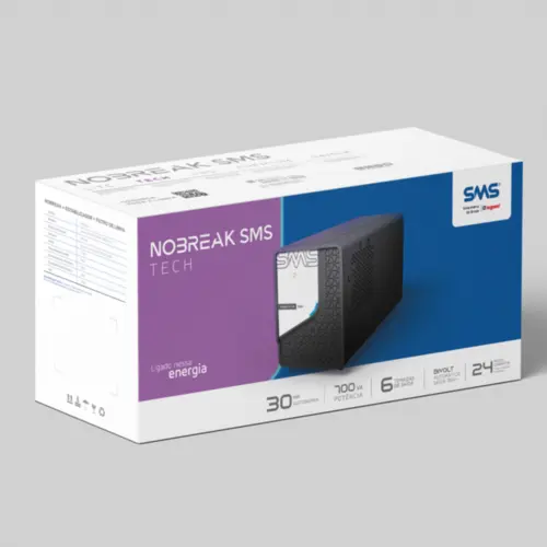 Nobreak SMS Line Interactive Tech 700VA Bivolt Saída 115v - 29301