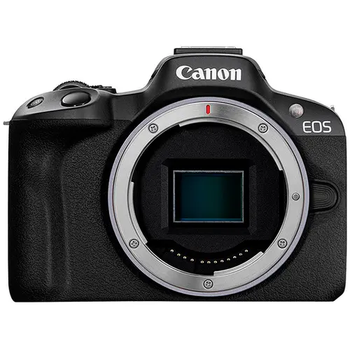 Câmera Digital Canon EOS R50 Mirrorless Kit Lente RF-S 18-45mm 4K BK BRZ STM