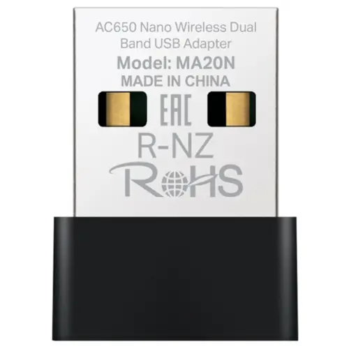 Adaptador Mercusys MA20N(US) Nano AC650 Wireless USB Dual Band