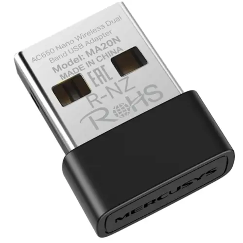 Adaptador Mercusys MA20N(US) Nano AC650 Wireless USB Dual Band