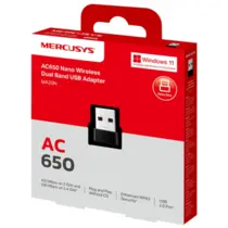 Adaptador Mercusys MA20N(US) Nano AC650 Wireless USB Dual Band