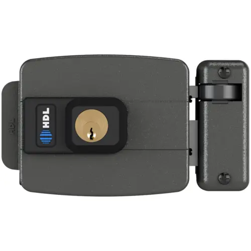 Fechadura Elétrica HDL Sobrepor C-90 Dupla Cinza - 90.01.03.029