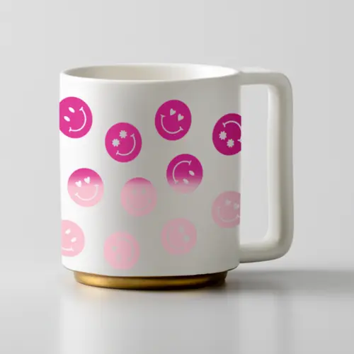 Vinil Permanente Mudança de Cor Magenta Quente para Rosa Claro 30 x 61 cm 2009587