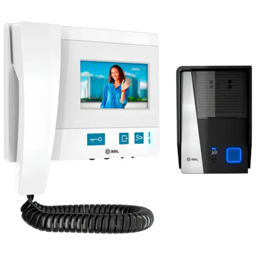 Vídeo porteiro Eletrônico HDL Tela 4,3'' Bivolt Branco - 90.02.11.000