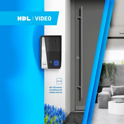 Vídeo porteiro Eletrônico HDL Tela 4,3'' Bivolt Branco - 90.02.11.000