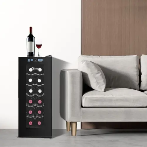 Adega Climatizada Midea De Vinho 12 Garrafas com Painel Touch Bivolt - MDRW066FGGGL3