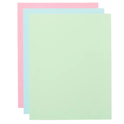 Pacote Econômico de Cartolina Cricut -  Tons Pastel 21,6 x 27,9 cm (80 folhas) - 2011055