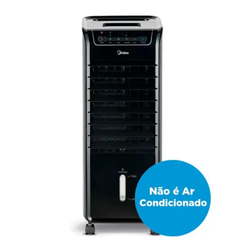 Climatizador de Ar Midea Umidifica e Purifica 4,5L 60W 127V Preto - AKAP1